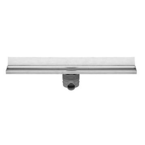 Easy drain Multi Wall inbouwdeel RVS zonder rooster waterslot 30/35/50mm 110cm inbouw diepte 110mm met zijuitloop EDMWI1100