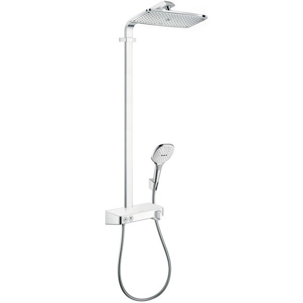 Hansgrohe Raindance select e 360 showerpipe showertablet wit chroom 27288400