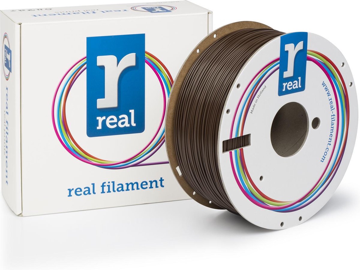 3D filamenten REAL Filament ABS bruin 1.75mm (1kg)