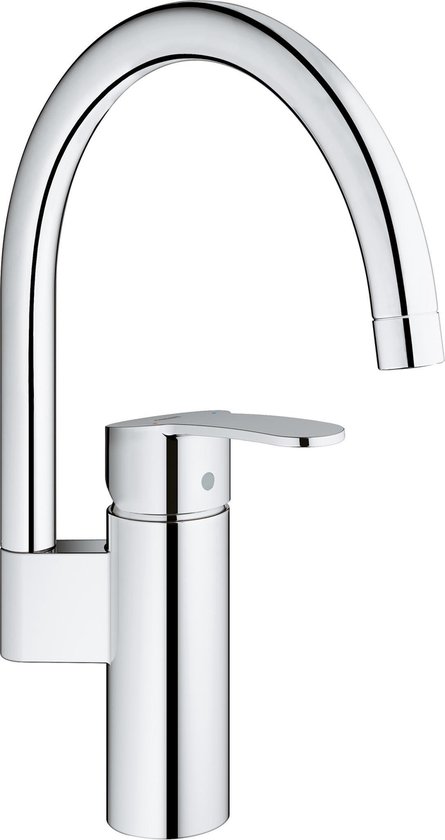 Grohe Eurostyle Cosmopolitan 1 gats keukenkraan met hoge draaibare uitloop chroom 30221002