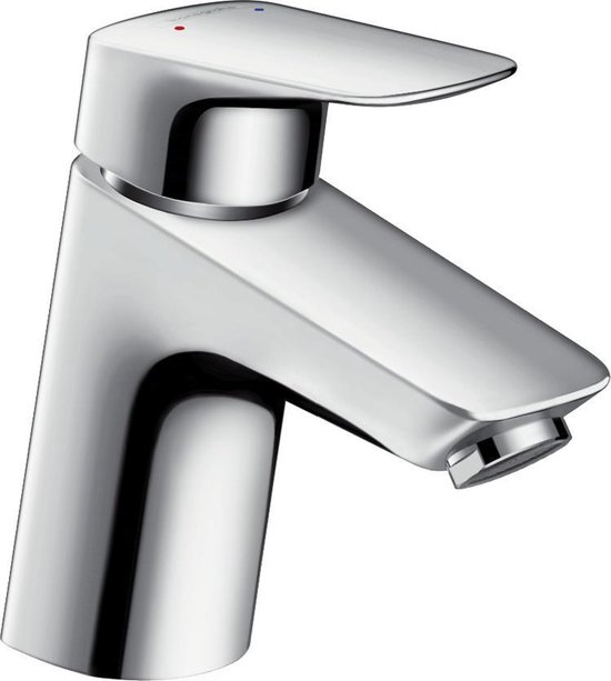 Hansgrohe Logis 1 gats wastafelkraan 70 met waste chroom 71070000