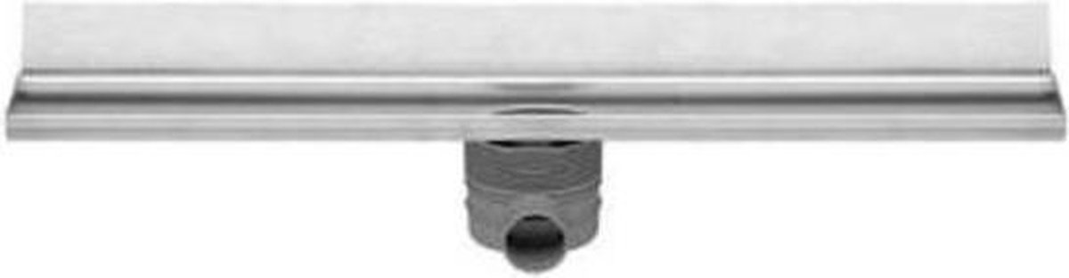 Easy drain Multi Wall inbouwdeel RVS zonder rooster waterslot 30/35/50mm 90cm inbouw diepte 110mm met zijuitloop EDMWI900