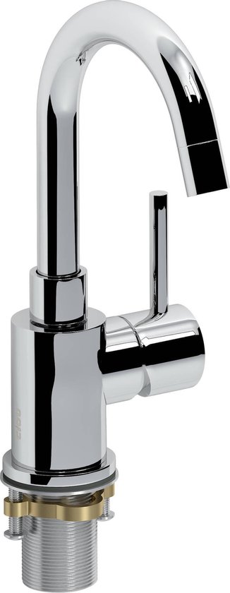 Clou Xo wastafelmengkraan 21.1x10.4cm type 1 met draaibare uitloop chroom CL/06.14001.29