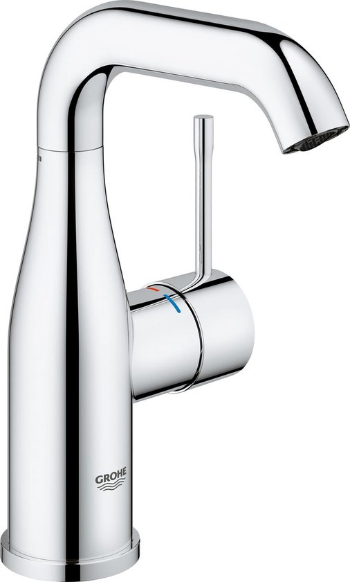 Grohe Essence New 1 gats wastafelkraan M size met hoge draaibare uitloop EcoJoy met 28mm cartouche chroom 23463001