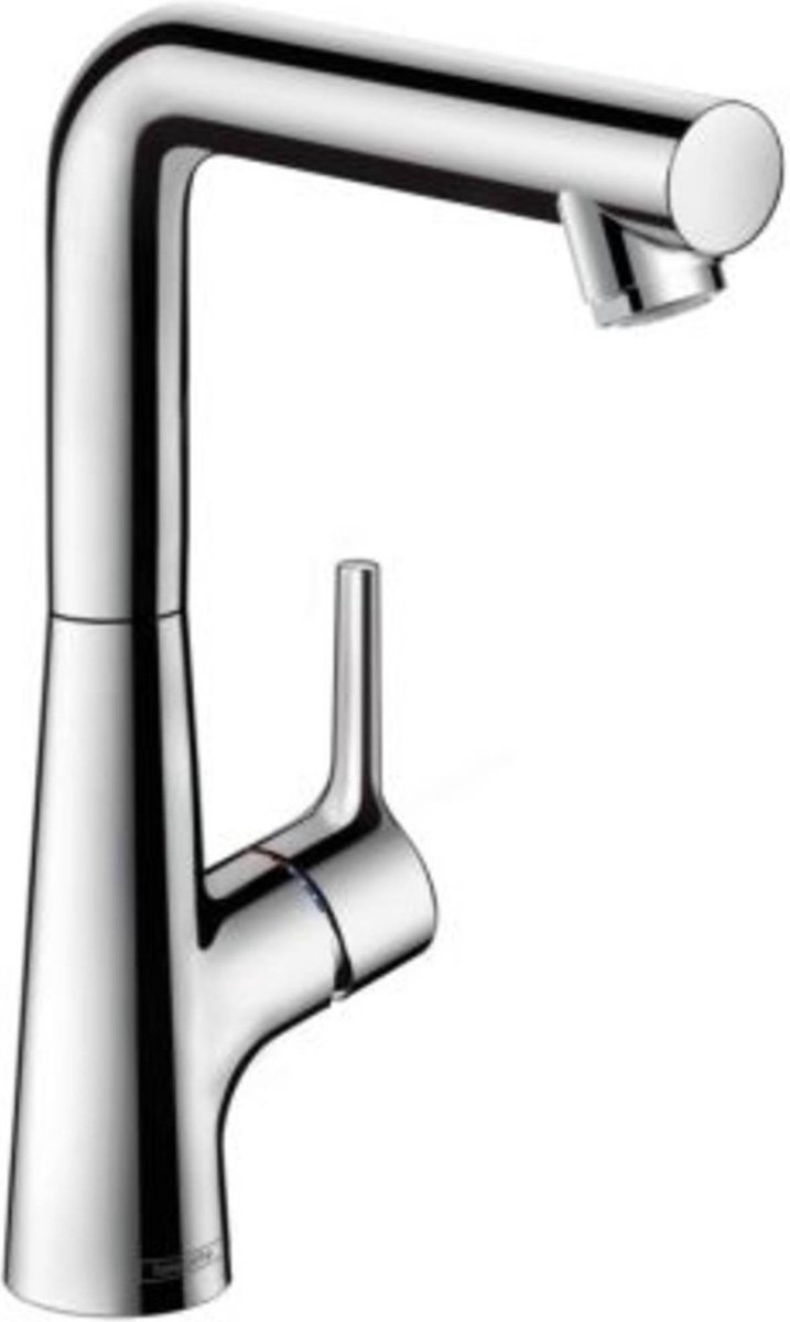 Hansgrohe Talis S 1 gats wastafelkraan 210 120° draaibaar met waste chroom 72105000