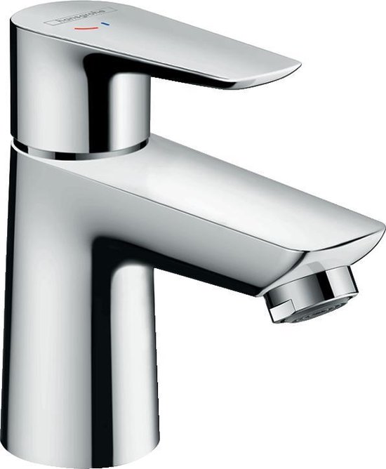 Hansgrohe Talis E 1 gats wastafelkraan 80 CoolStart met waste chroom 71703000