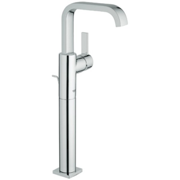 Grohe Allure verhoogde wastafelkraan met U uitloop met waste chroom 32249000