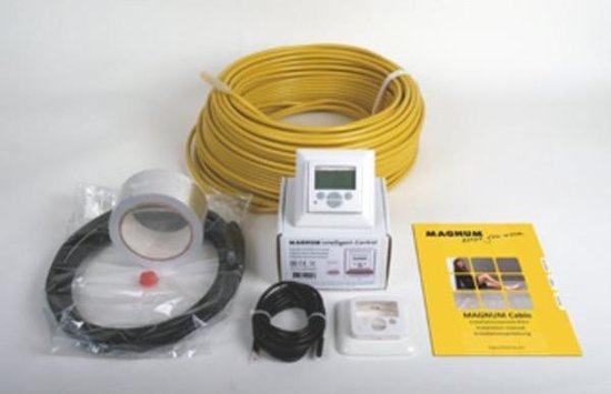 Magnum Comfort elektrische vloerverwarming 300 W, 17.6 m met klokthermostaat 100305 - Geel