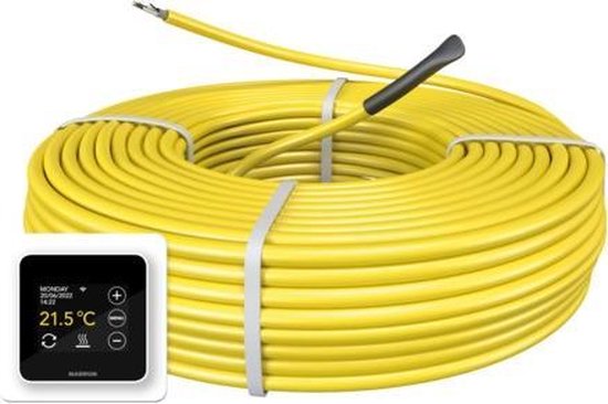 Magnum Comfort elektrische vloerverwarming 300 W, 17.6 m met klokthermostaat 100305 - Geel
