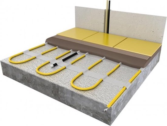 Magnum Comfort elektrische vloerverwarming 1700 W, 100 m met klokthermostaat 101705 - Geel