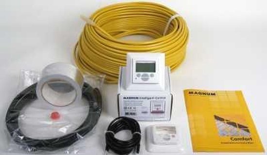 Magnum Comfort elektrische vloerverwarming 1700 W, 100 m met klokthermostaat 101705 - Geel