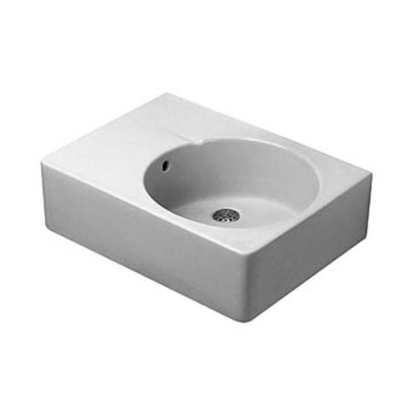 Duravit Design Variations Scola wastafel bak rechts 61,5x46cm met kraangat 0685600011 - Blanco