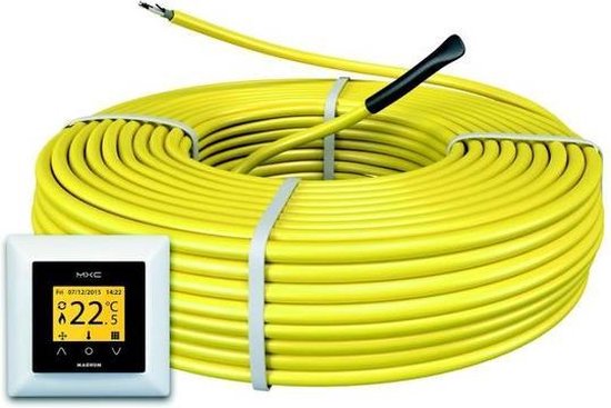 Magnum Comfort electrische vloerverwarming 500W 29.3m met klokthermostaat 100505 - Geel