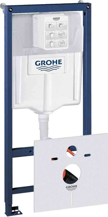 Grohe Rapid SL WC element met wandbevestiging met geluidisolatieset 38539001 - Wit