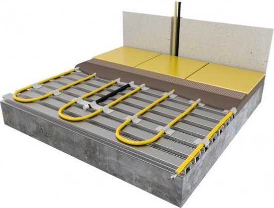 Magnum Comfort elektrische vloerverwarming 1000 W, 59 m met klokthermostaat 101005 - Geel