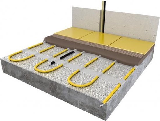 Magnum Comfort elektrische vloerverwarming 1000 W, 59 m met klokthermostaat 101005 - Geel