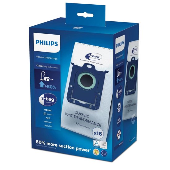 Philips S-Bag FC8021/05 Long Performance (16 stuks)