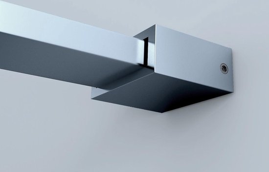Wiesbaden Partly inloopdouche 70x200cm 10mm NANO coating glas met gedeeltelijk mat glas aluminium profiel zilver 20.4205
