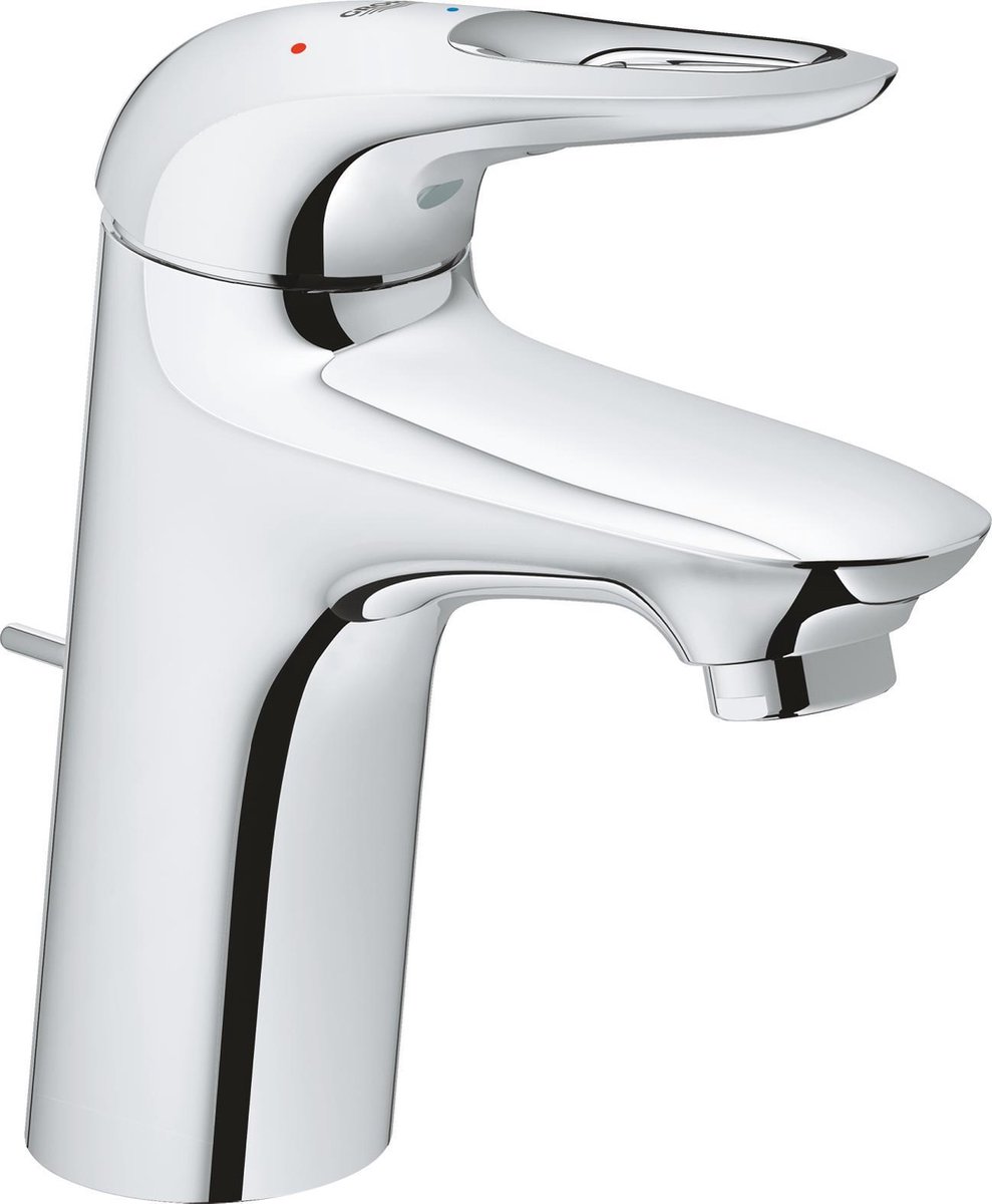 Grohe Eurostyle New 1 gats wastafelkraan M size met waste chroom 23374003