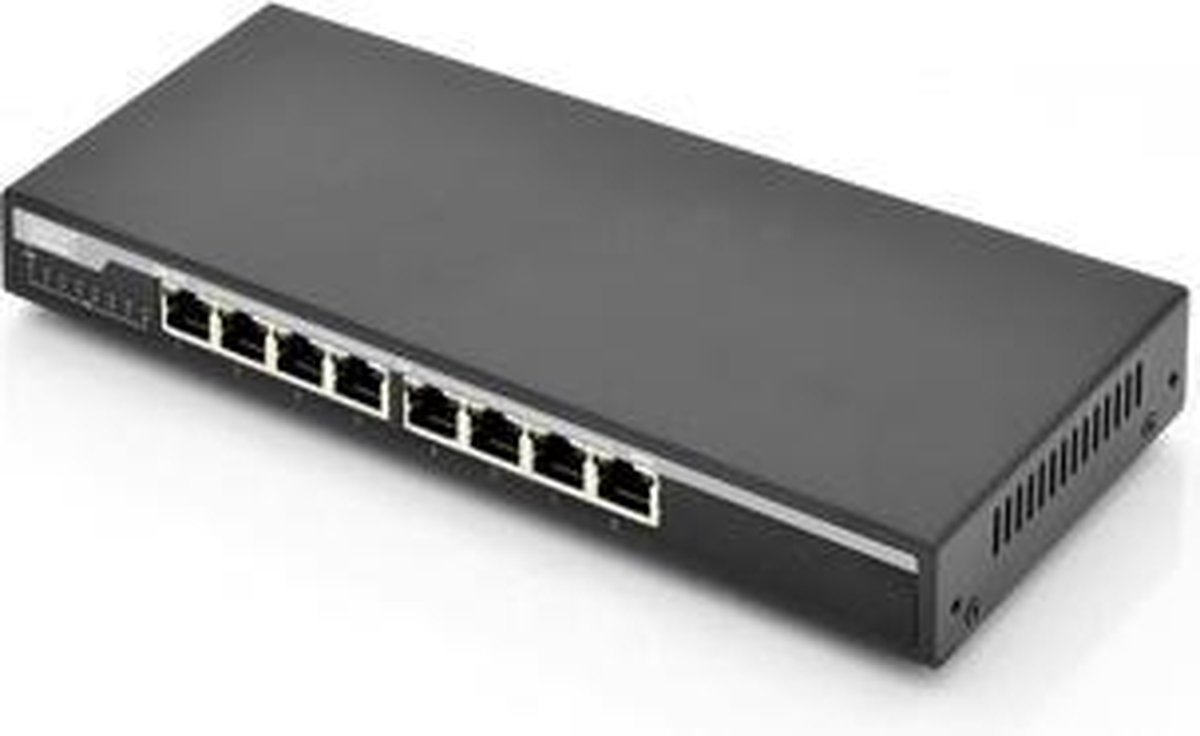 Digitus DN-95340 netwerk-switch Unmanaged Gigabit Ethernet (10/100/1000) Power over Ethernet (PoE) - Zwart