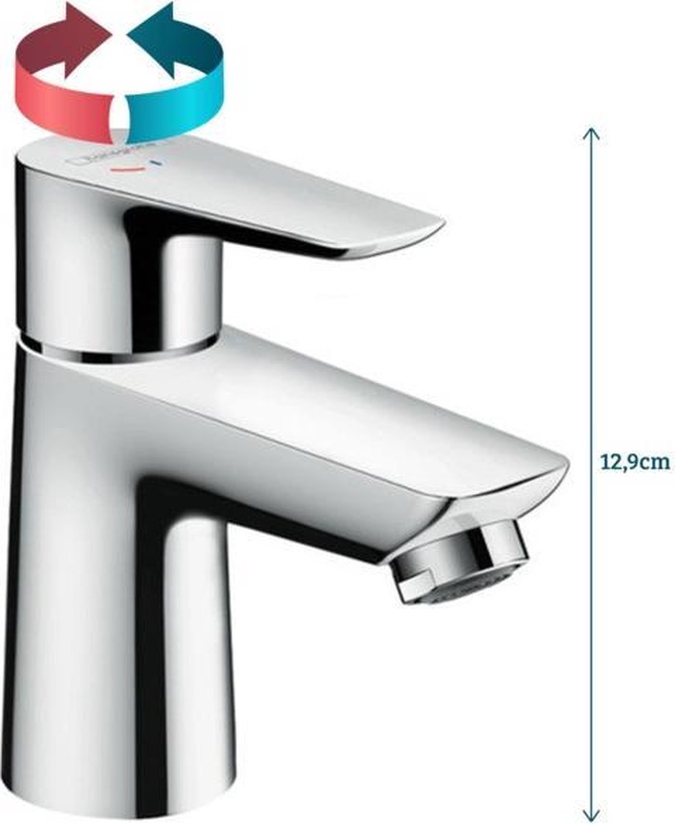 Hansgrohe Talis E 1 gats wastafelkraan 80 CoolStart chroom 71704000