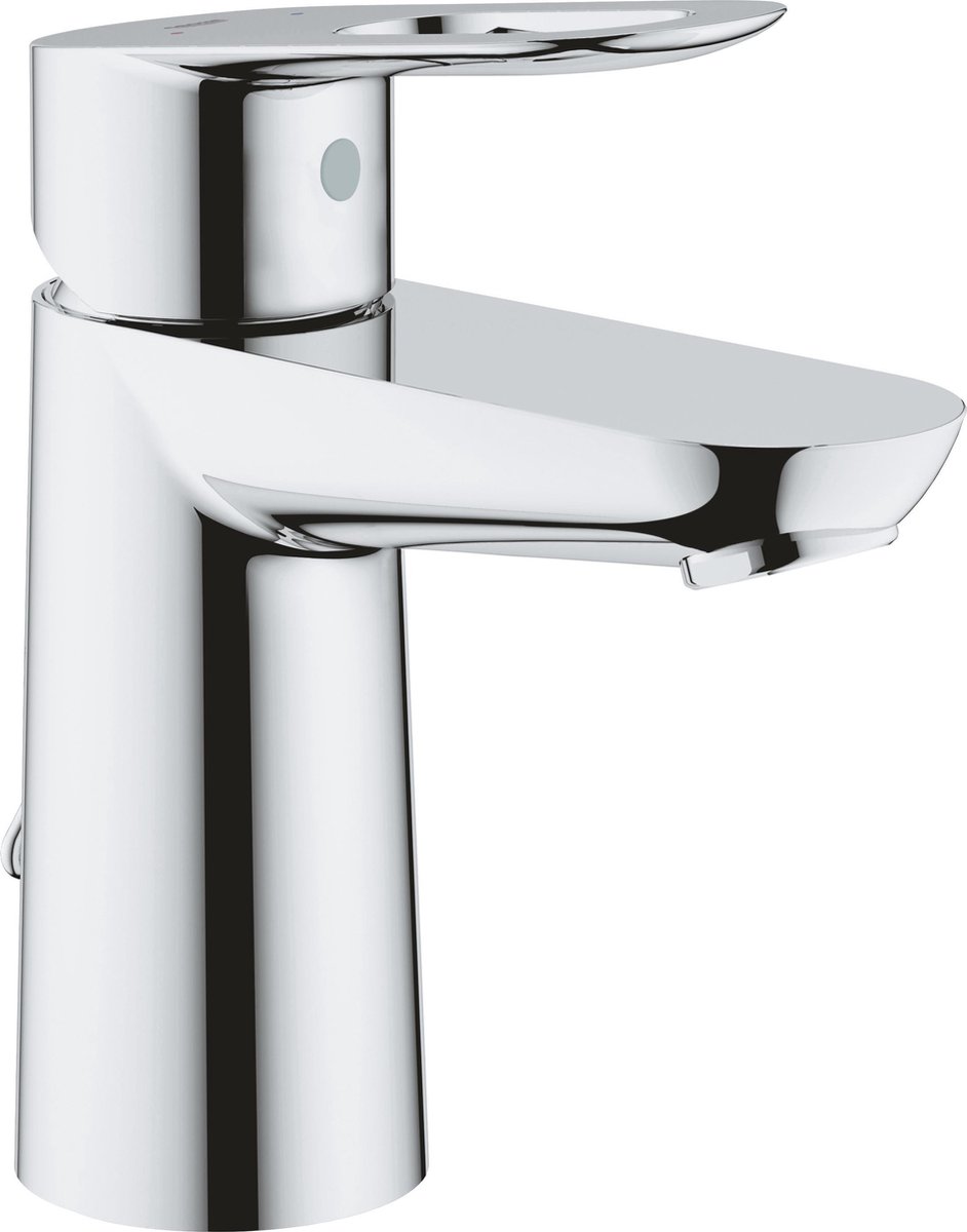 Grohe Bau Loop 1 gats wastafelkraan met ketting met open greep chroom 23336000