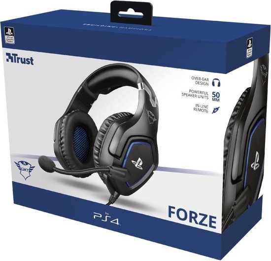 Trust GXT 488 FORZE Official Licensed - Playstation 4 en 5 Gaming Headset - - Zwart