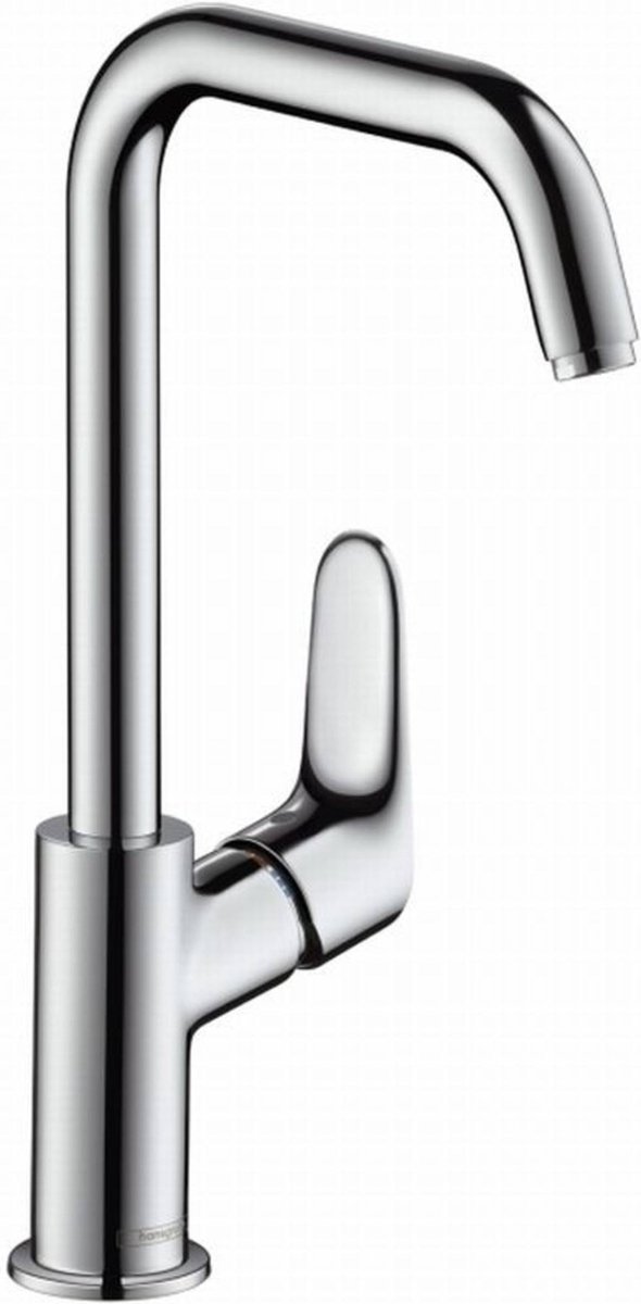 Hansgrohe Focus E2 wastafelkraan met hoge draaibare uitloop inclusief ComfortZone 240 met waste chroom 31609000