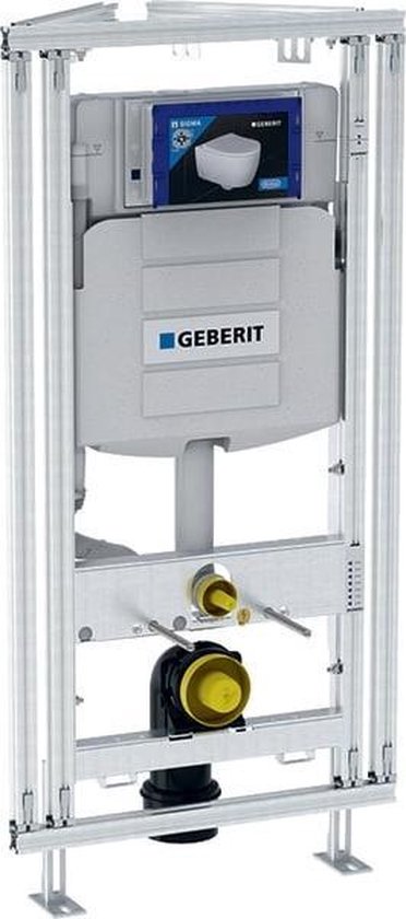 Geberit Gis easy WC element H120 voor hoekmontage met reservoir UP320 120x60cm met frontbediening 442029005 - Blauw