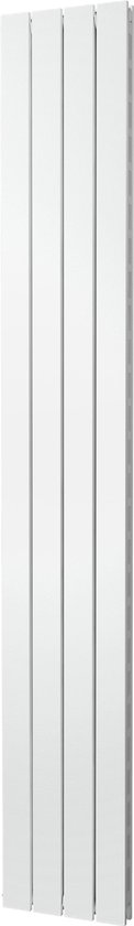 Plieger Cavallino Retto designradiator verticaal dubbel middenaansluiting 1800x298mm 817W 7253020 - Wit