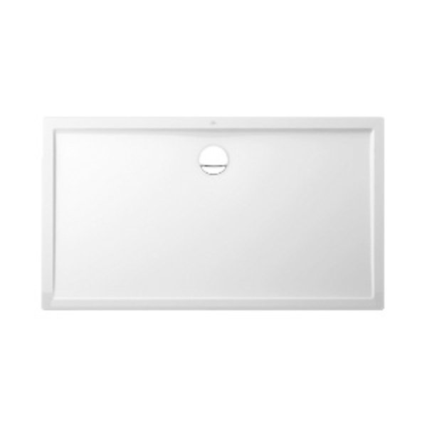 Villeroy & Boch Villeroy en Boch Futurion Flat douchebak quaryl rechthoekig 160x90x2,5cm udq1690ffl2v01 - Blanco