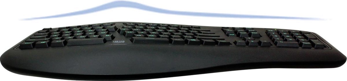 Adesso Tru-Form 150 toetsenbord USB QWERTY Amerikaans Engels - Zwart