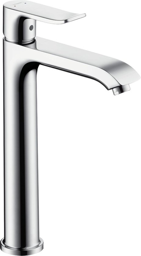 Hansgrohe Metris wastafelkraan highriser 26 met waste chroom 31183000