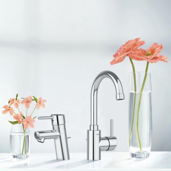 Grohe Concetto wastafelkraan met waste chroom 2338010e