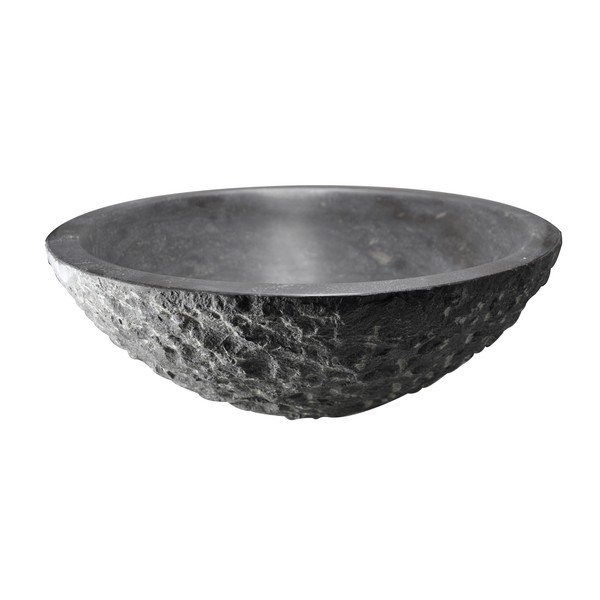 Saniclass CoreStone 13 waskom 42cm Basalt gehamerd 2801 - Zwart