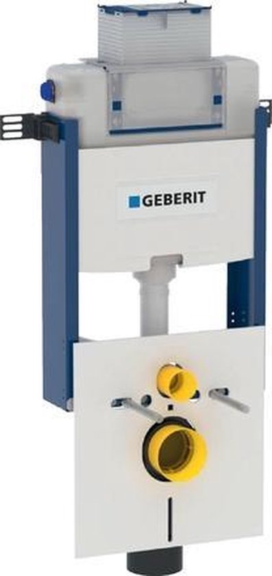 Geberit Kombifix WC element voor wandcloset H98 met Omega UP inbouwreservoir 12cm met geluidsisolatieset front planchetbediend 110010001