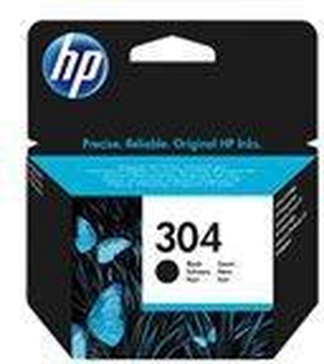 HP INK CARTRIDGE No 304 Black IT - Zwart