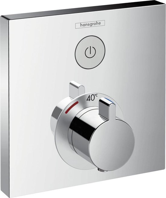 Hansgrohe ShowerSelect afbouwdeel voor inbouwkraan thermostatisch met 1 stopkraan chroom 15762000