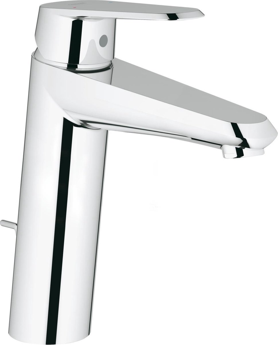 Grohe Eurodisc Cosmopolitan wastafelkraan medium met waste 35mm met temperatuurbegrenzer chroom 23448002