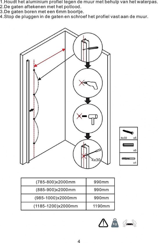 Xellanz Eco inloopdouche 80x200cm 8mm glas met Nano coating 20.4050