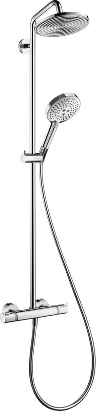 Hansgrohe Raindance Select 240 AIR Showerpipe: met douchekraan en EcoSmart hoofddouche met 3jet ecosmart handdouche chroom 27116000