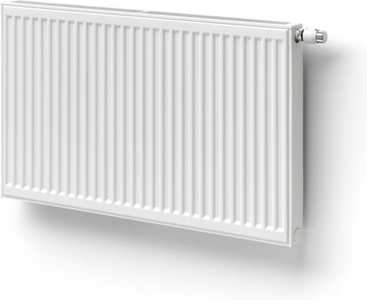 Stelrad Novello M Eco Ventielradiator type 21 600X1100mm 1416 watt midden aansl 0292062111 - Blanco