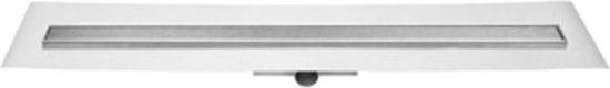 Easy drain Compact 50 FF zero douchegoot enkele plaat met zijuitloop 6x70cm RVS edcomffz70050 - Silver