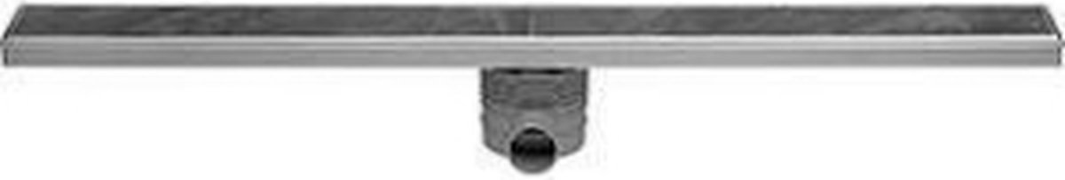Easy drain Tegeldrain tegelgoot met zijuitloop 50mm 9.8X130CM met 30/35/50cm waterslot EDT1300