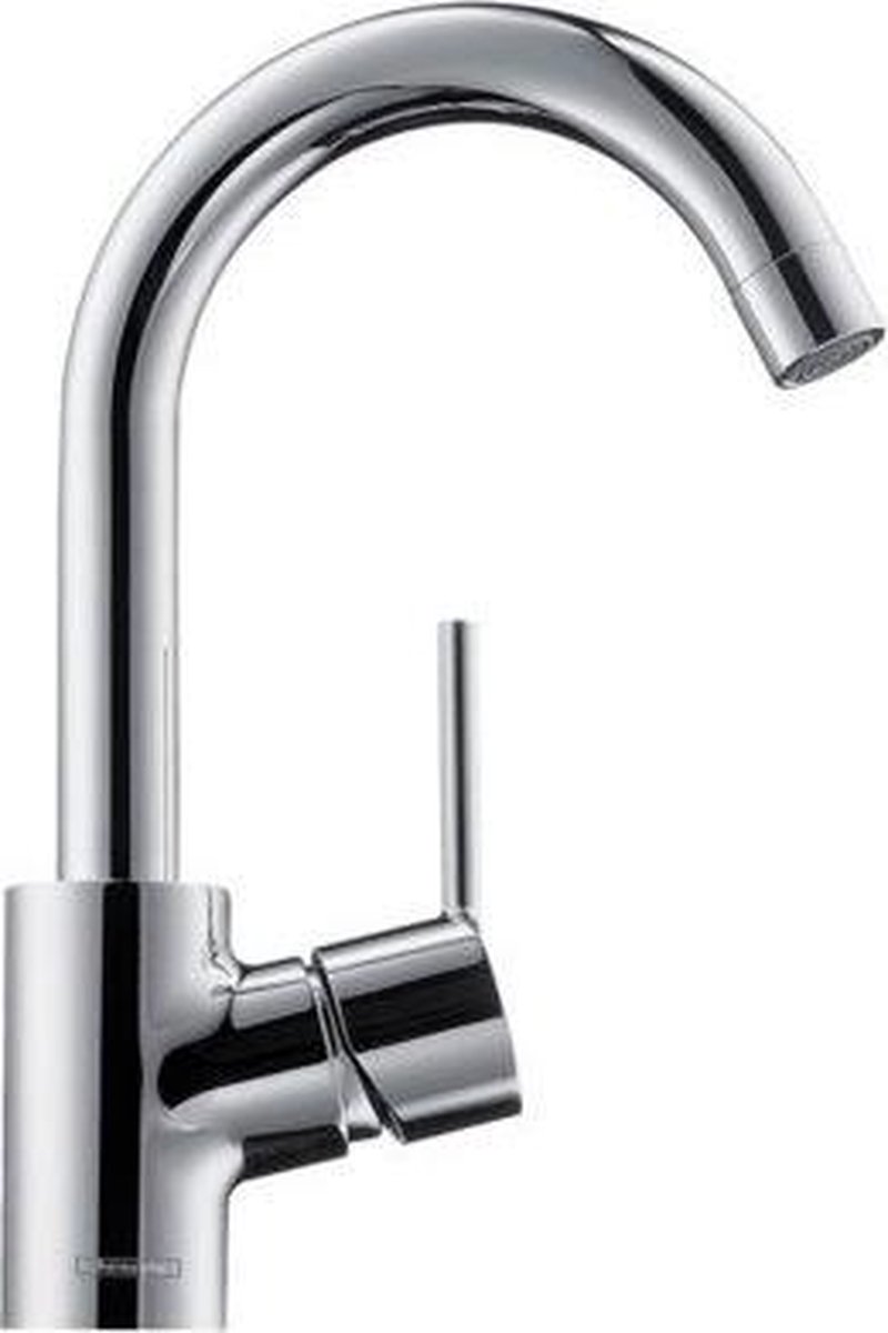 Hansgrohe Talis S wastafelkraan met hoge uitloop (360gr) met aansluitpijpen met waste chroom 32070000