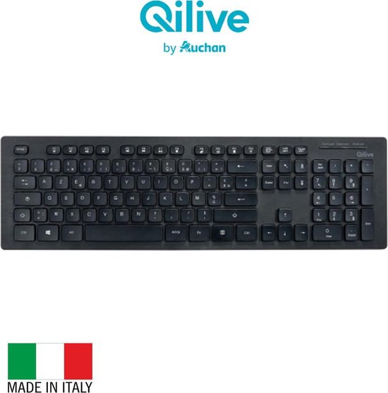 Qilive Q.8940 toetsenbord RF Draadloos Italiaans - Zwart