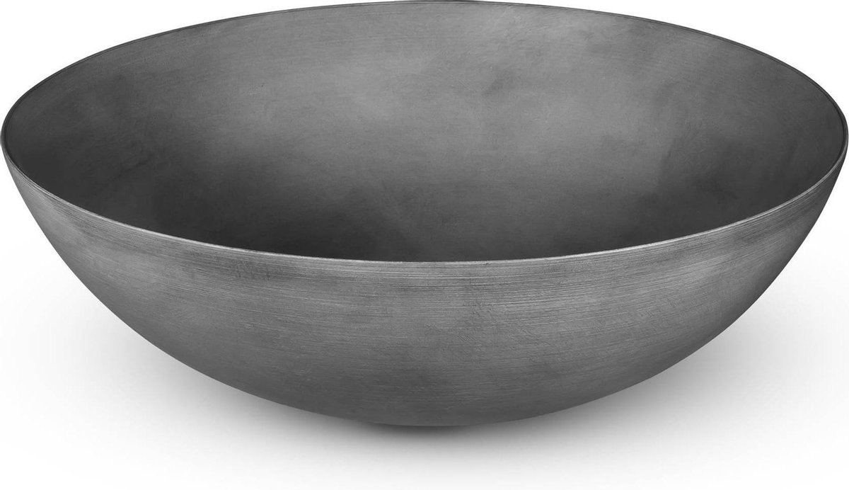 Looox Ceramic raw opzetkom rond 40cm dark grey WWK40DG - Grijs