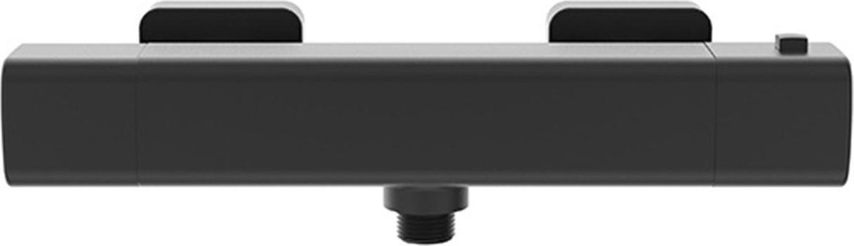 Wiesbaden Rain thermostatische douchemengkraan mat- 29.3610 - Zwart