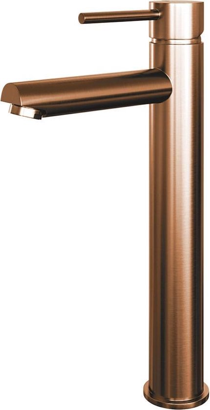 Brauer Copper Edition Wastafelmengkraan verhoogd standaard greep ColdStart PVD 5-GK-002