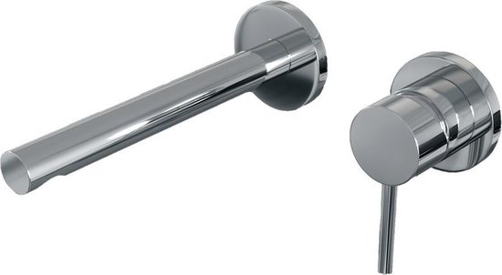 Brauer Chrome Edition Wastafelmengkraan type S2 greep inbouw ronde rozetten ColdStart chroom gepolijst 5500.10CS-S2-65